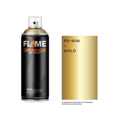 Spray Flame Orange 400ml, Gold
